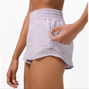 Lululemon Hotty Hot Hi Rise Gym Shorts Lavender